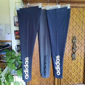 ADIDAS Women's Essentials Linear Tights with Logo Graphic - Size M, Lot of 3!!